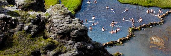 trekking en el interior de Islandia