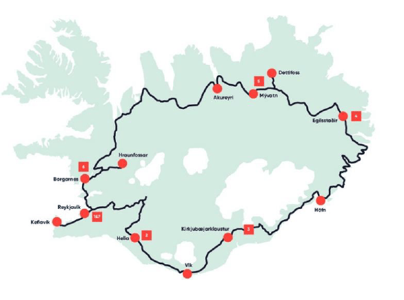 mapa de itinerario viaje Fantasías de invierno
