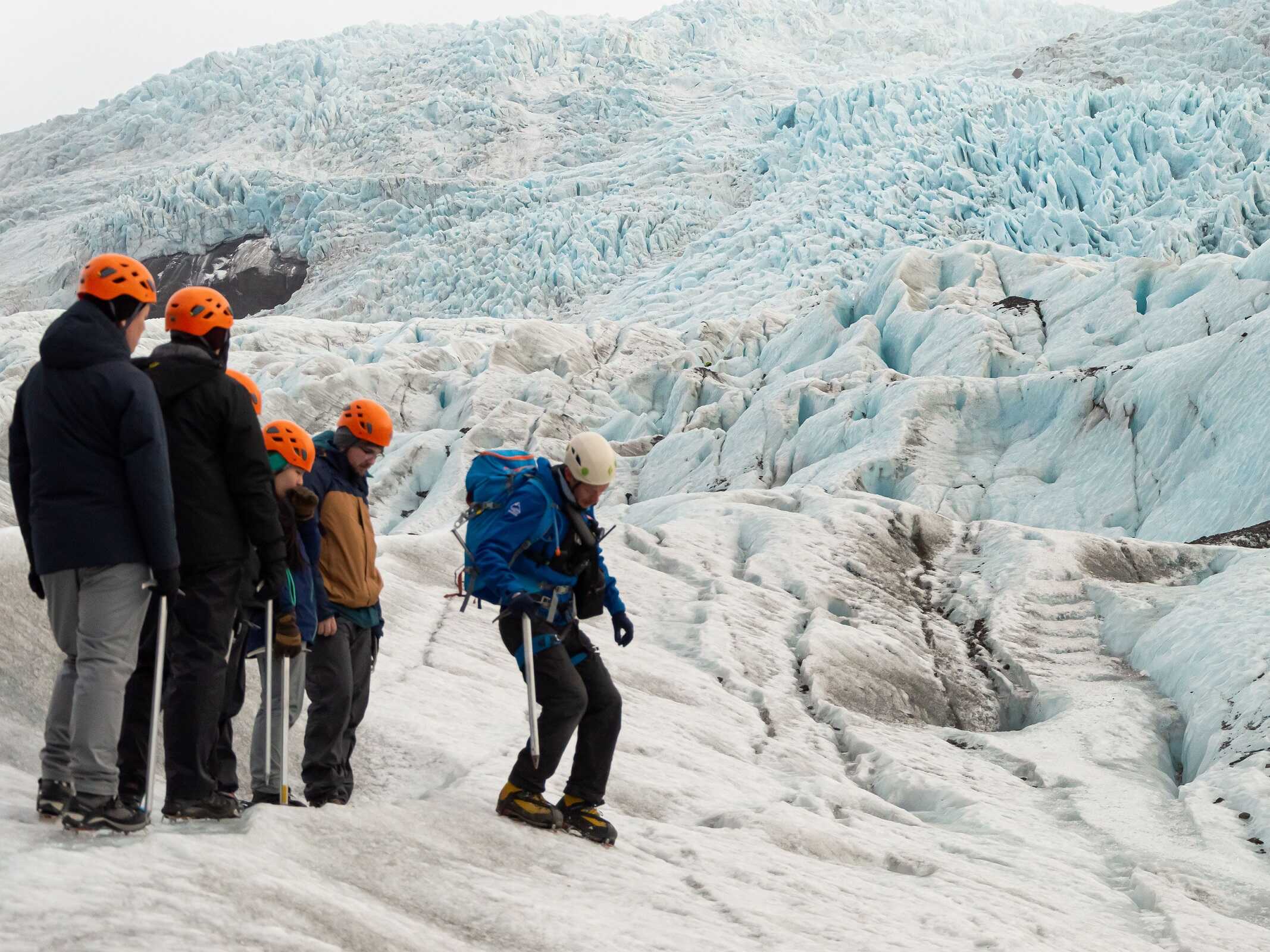 Caminata en el glaciar Vatnajökull