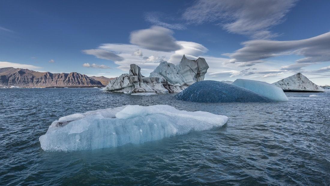 Laguna Jökulsárlón, sur de Islandia