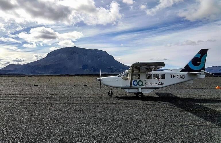 Aterrizaje avioneta, tour de Askja