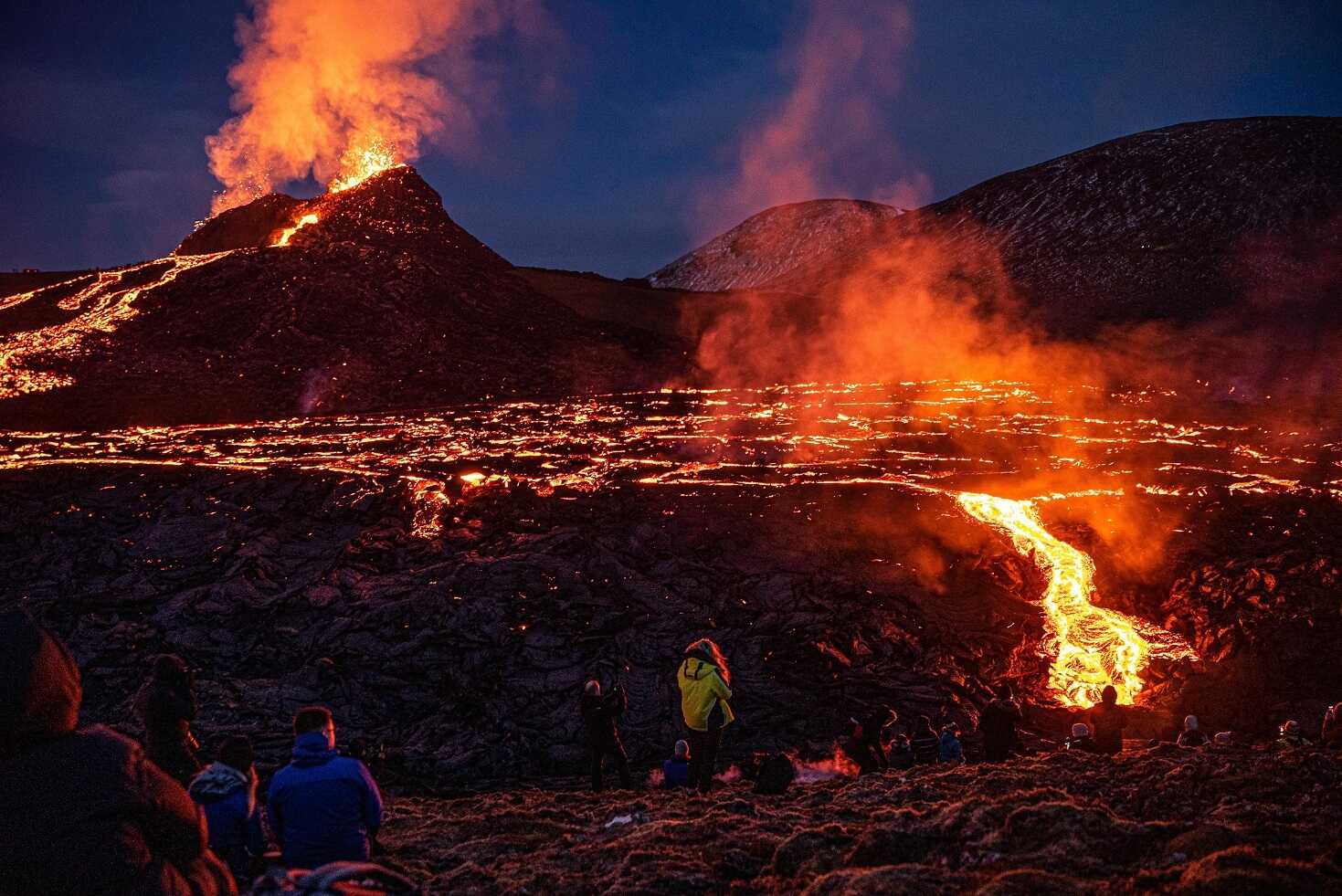Erupción del volcán en Geldingadalur, Islandia