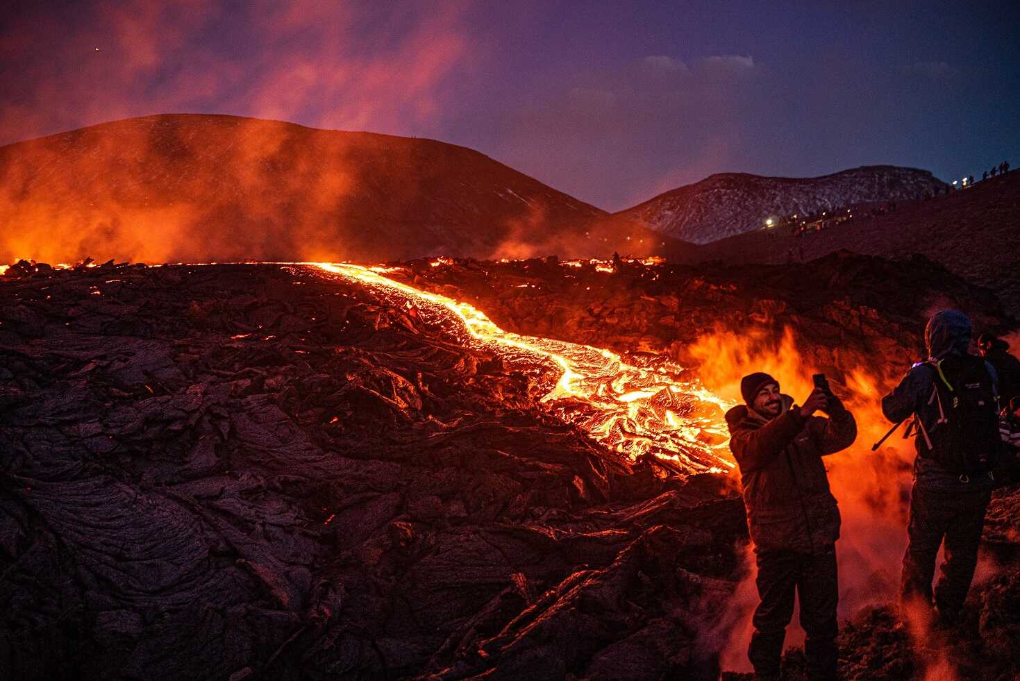 Erupción del volcán en Islandia