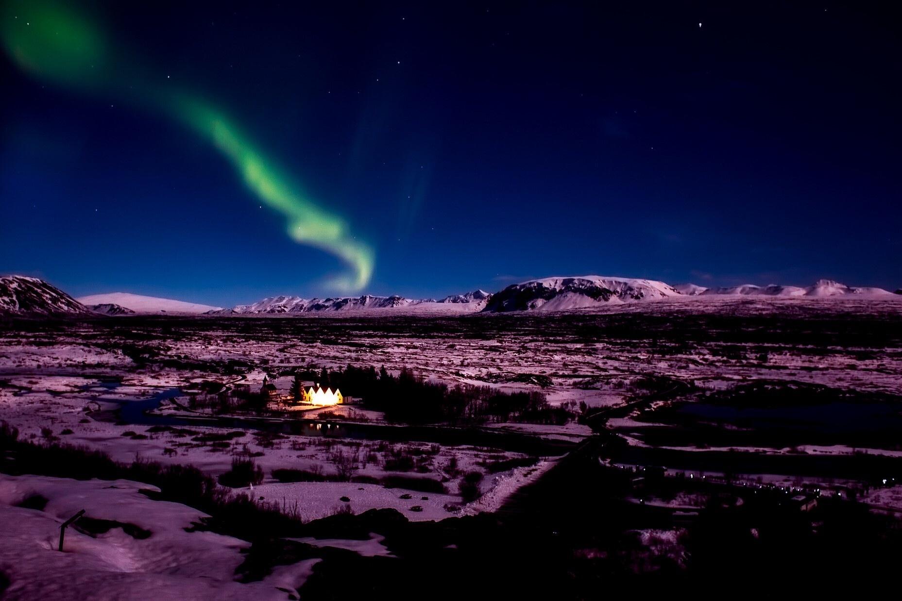 Avistamiento de Auroras Boreales en Islandia