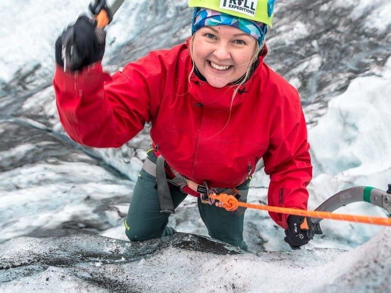 Escalda en el glaciar Vatnajökull