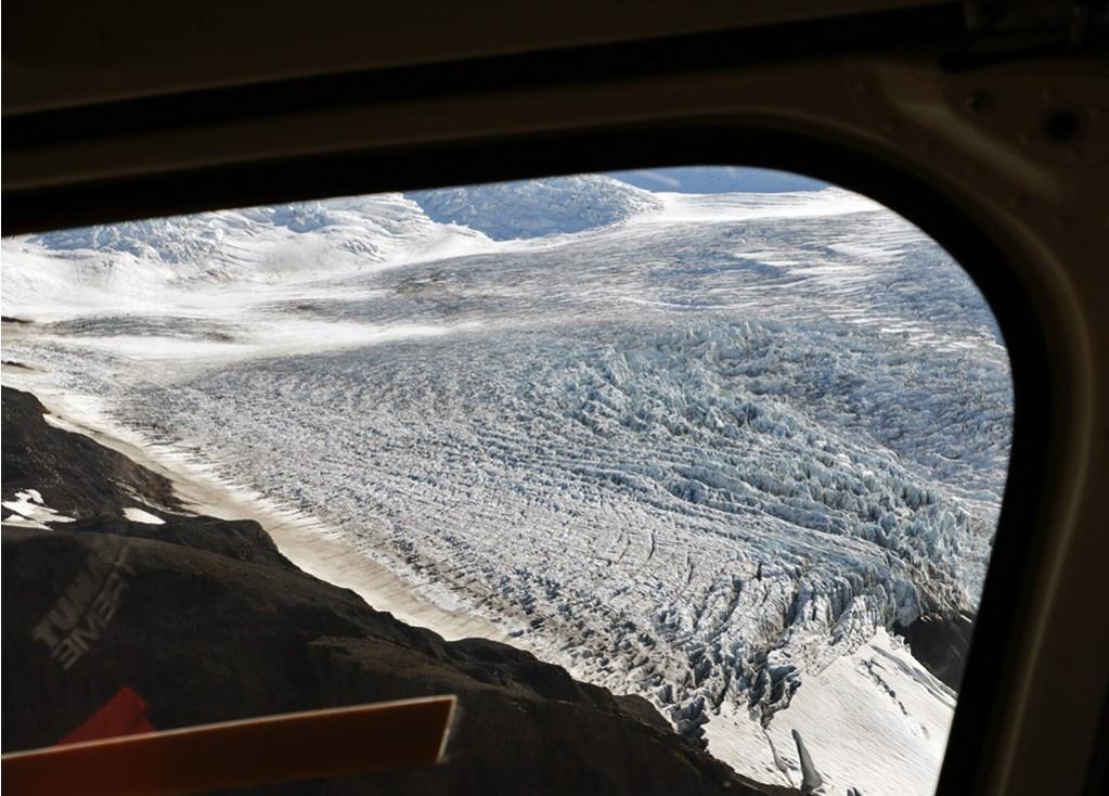 Glaciar Vatnajokull desde helicoptero