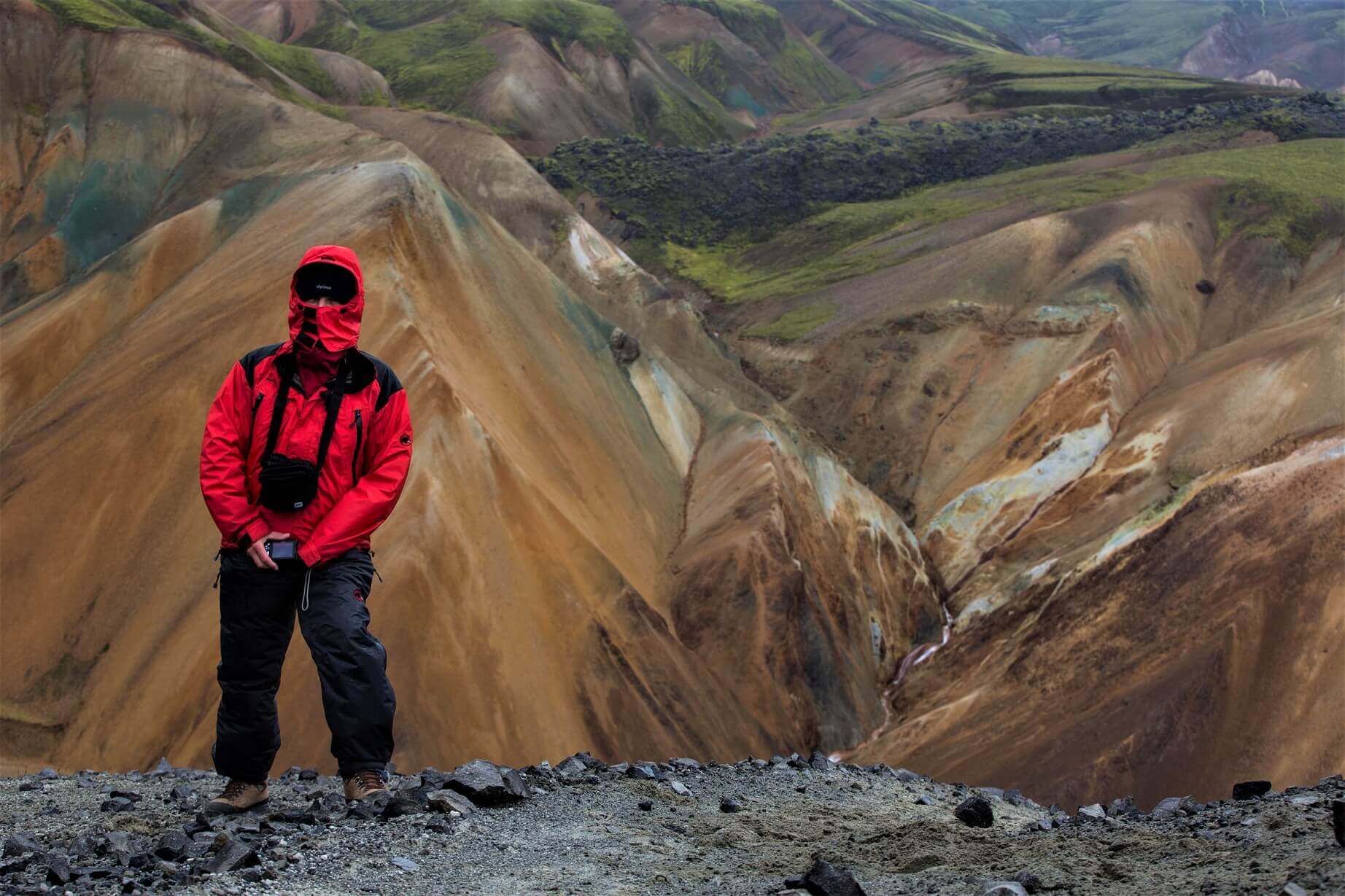 Trekking in Landmannalaugar, the highlands of Iceland