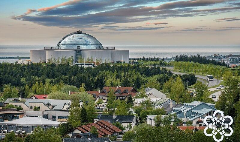 The Perlan Museum in Reykjavik , Iceland has the best view of the whole city. 