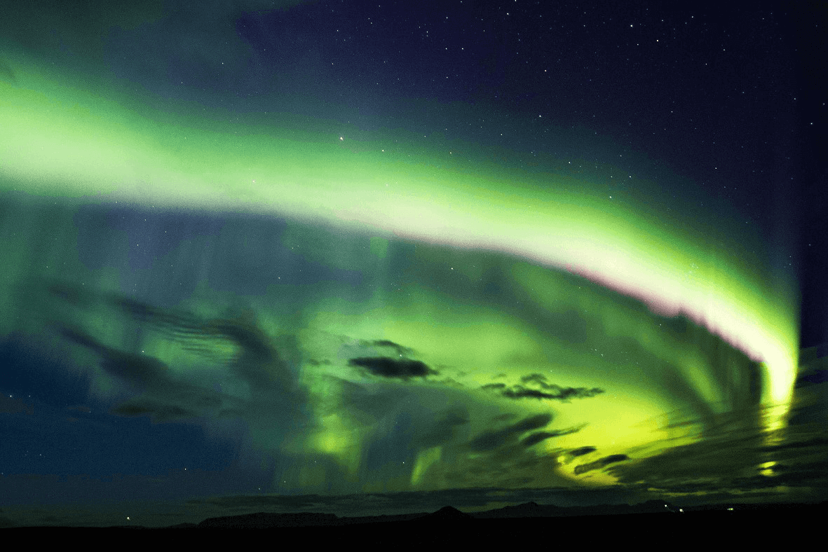 Excursión de auroras boreales en Islandia