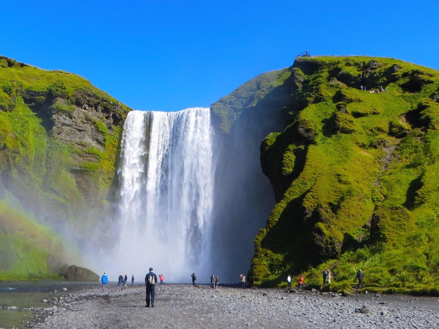 Cascada Skógafoss, sur de Islandia