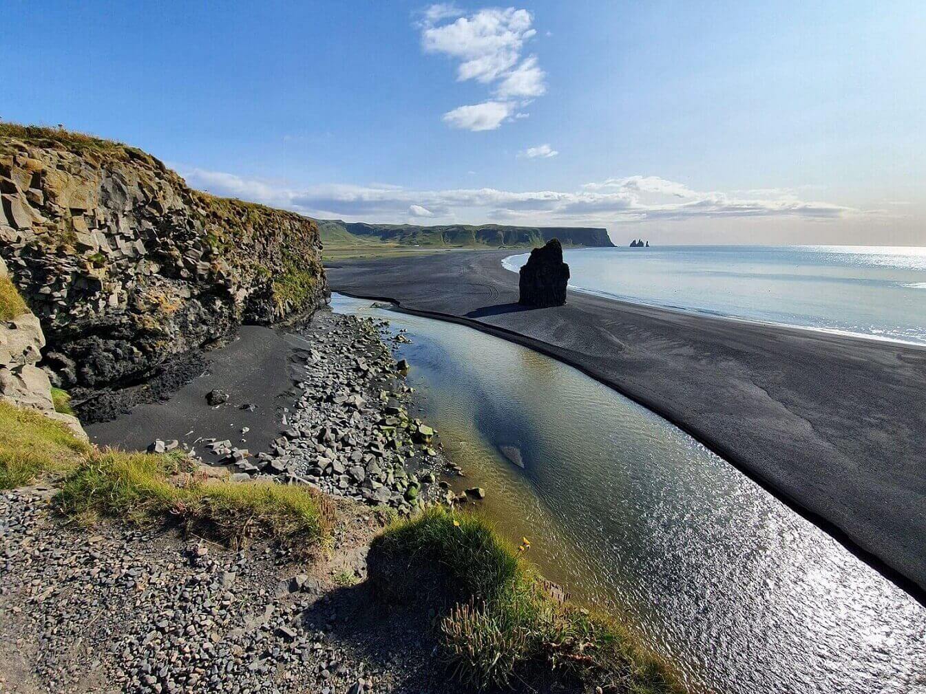 costa sur dyrholaey islandia