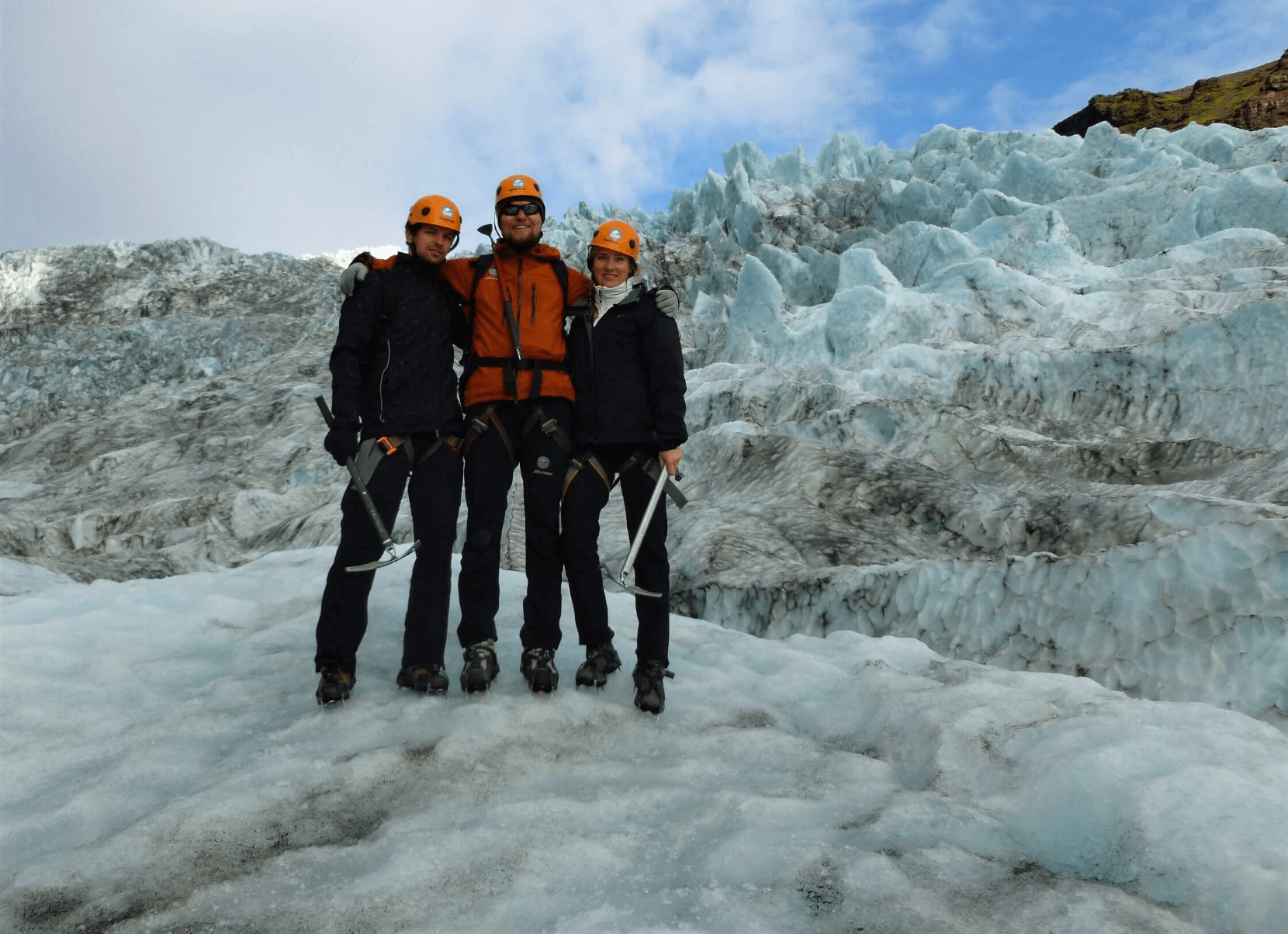 Excursión con crampones en el glaciar Vatnajökull en Islandia