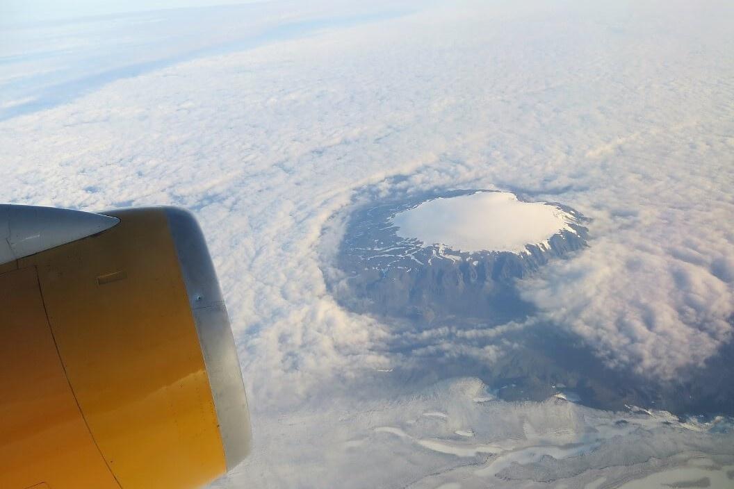 Vista aérea de Islandia