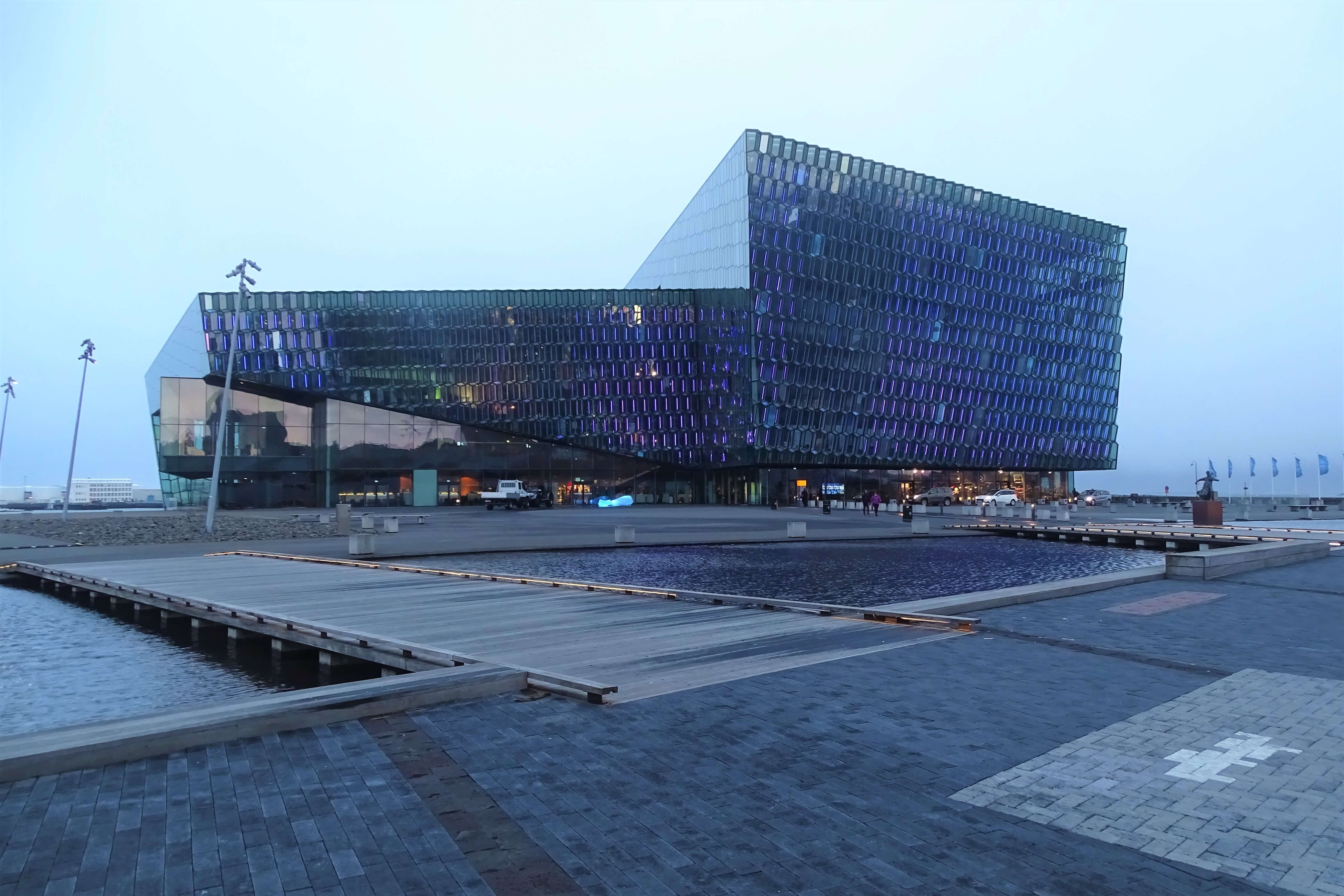Sala de conciertos Harpa, Islandia