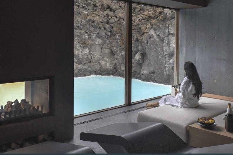 Spa en la laguna de Islandia