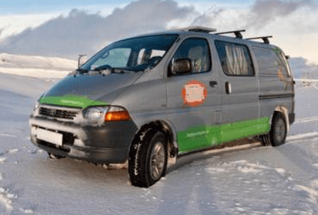 Furgoneta de alquiler en Islandia