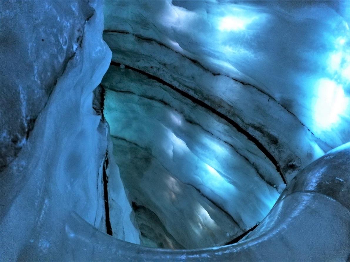 Cueva de hielo en el museo Perlan