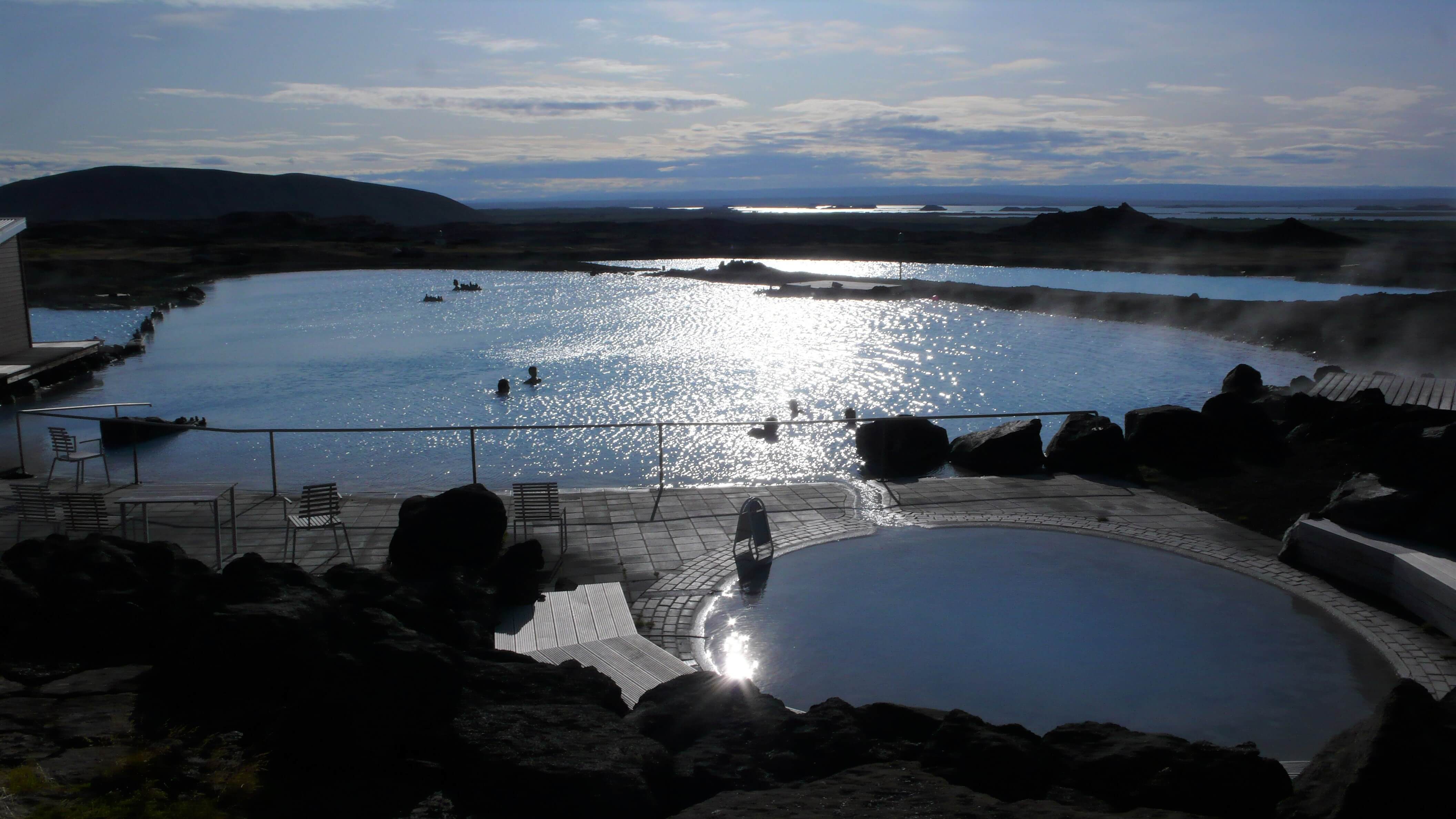 Laguna Myvatn y su baño natural en Islandia.