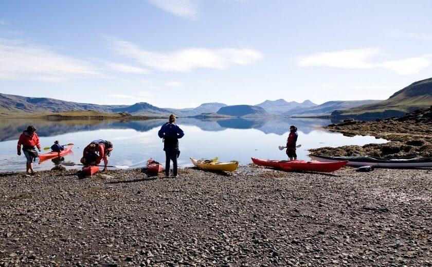 kayak fiordo islandia
