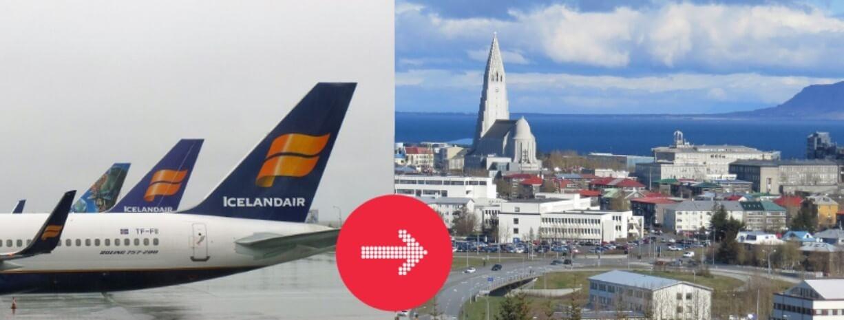 taxi entre aeropuerto y Reykjavík