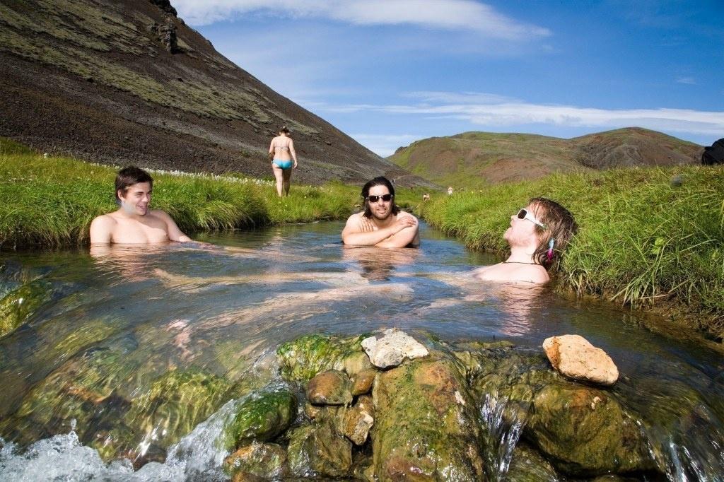 Manantiales calientes en Islandia